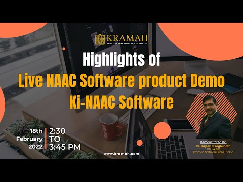 Features of Ki-NAAC Software | Kramah NAAC Software | 18th Feb Webinar
