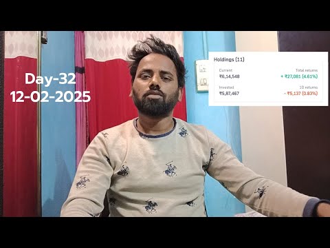 Day 32: Portfolio update, Market ने Support से दिया जबरदस्त Bounce! 📈🔥 | क्या कल फिर रहेगी तेज़ी?