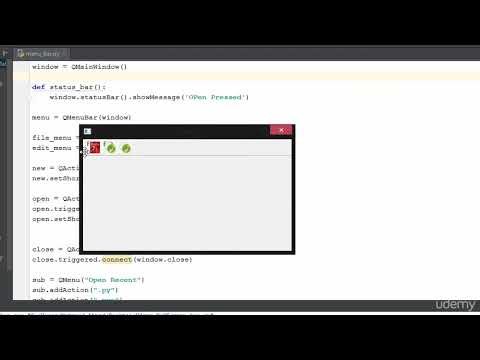 42  PyQt StatuBar