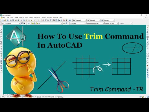 How to Use the Trim Command in AutoCAD. Easy and fast way.