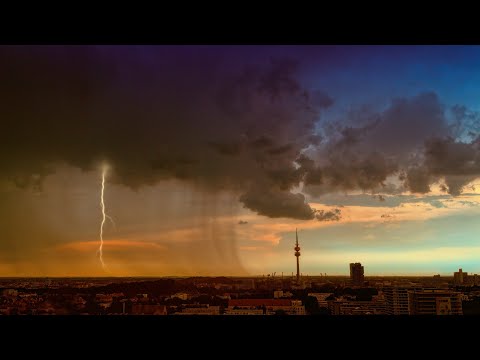 THUNDERSTORM (dark screen) sounds rain for sleeping and relaxing l meditation .