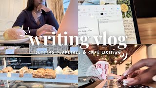 days in my life as a writer ☕️🖊️ author deadlines & solo cafe writing in the city