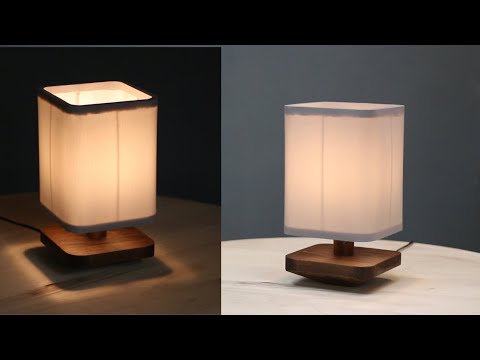 Making a wooden table lamp shades