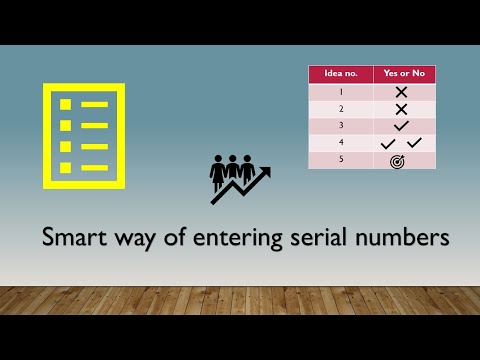 Do you still use old way of typing serial numbers?#excel #exceltips