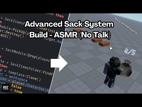 ASMR Roblox Scripting | Sack System Build (99 Nights in the Forest)