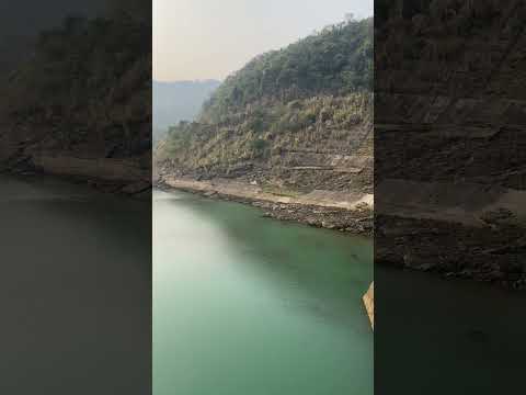 “Peaceful Morning Downstream of the Hydropower Plant – Beautiful Nature Scenery”
