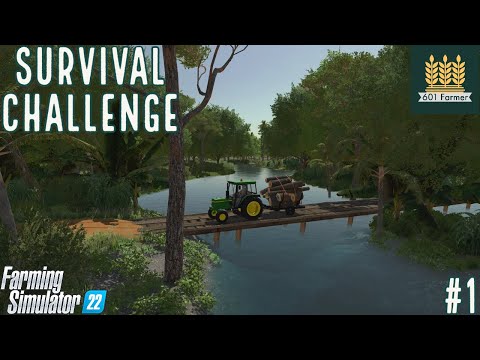 STARTING WITH $0 DOLLARS CAN WE SURVIVE | Survival Challenge | Farming Simulator 22 | #1