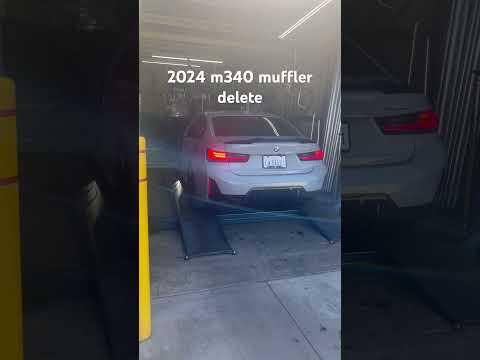 BMW m340 muffler delete #bmw #bmwm3 #bmwm340i #m340 #cars #carlover #mufflerdelete