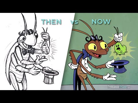 Redrawing my Cockroach Magician from 12 years ago!