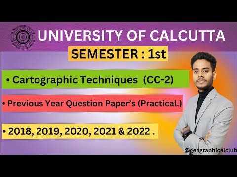 Cartographic Techniques - CC2- Practical - Previuous Year Question Papers