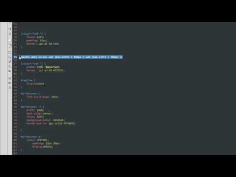 Simple Grid System - (Part 4)  Media Queries and CSS