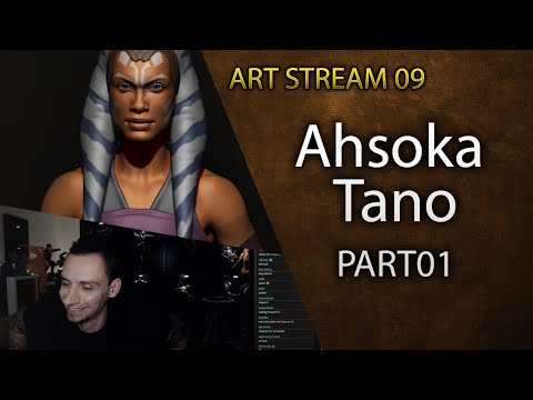 Ahsoka Tano - 3D Sculpting and Chatting (ArtStream09)
