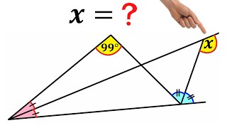 Can you find the value of angle X? | Exterior angle theorem | (Easy explanation) | #math #maths