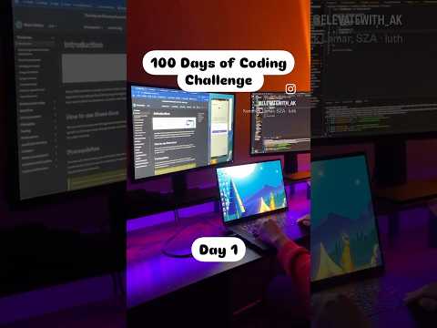100 Days of Coding | Day 1 #coding #softwareengineer #100daysofcode