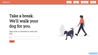Dog Walking Nonprofit Landing Page with HTML & CSS| Day 398 of Web Development| Day 398 of Web Dev