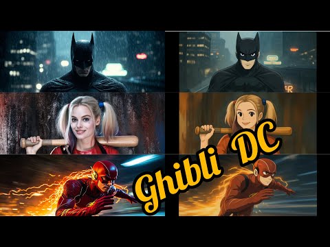 Do DC characters become more attractive in the Ghibli style?