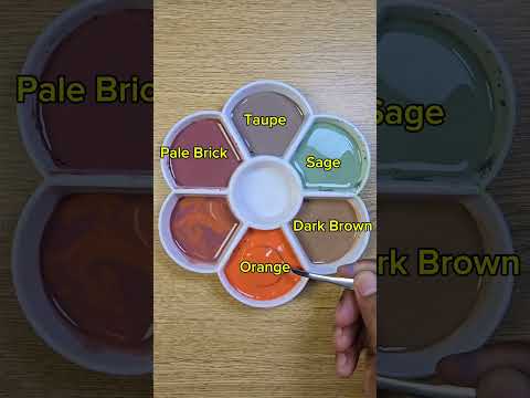 Mixing 3 Primary Colors to Create 4 New Hues! #shorts #satisfying #colormixing