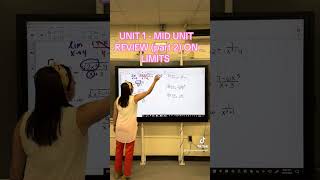 Unit 1 Review on Limits (part 2)