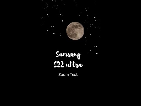 Samsung Galaxy S22 Ultra Space Moon Zoom Test | 100X Moon Zoom #samsung #shorts #galaxys22ultra