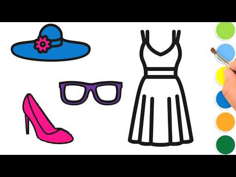 Coloring For Kids With Mom's Clothes Item -  Coloring Book For Baby