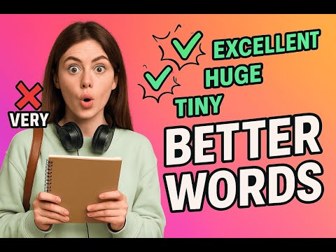 👉 Stop Saying “Very” All the Time | Smarter English Words to Sound Fluent