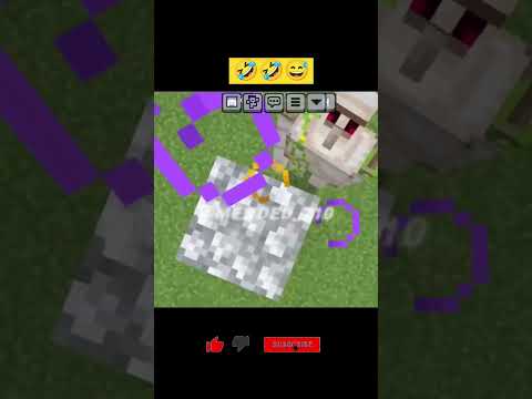player vs iron golem🤣😅 #shorts #minecraft #trending