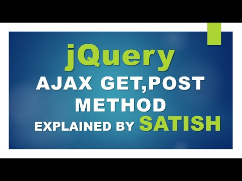 learn jQuery | GET | POST method explained #ajax #jquerytutorial #jquery #get #post