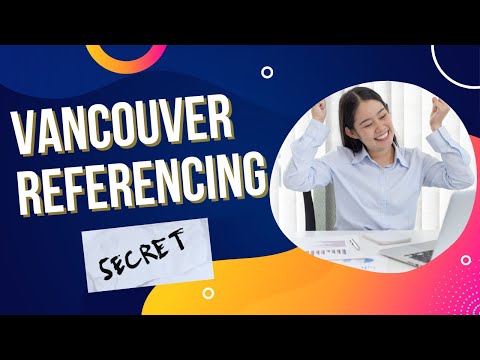 What is the Vancouver referencing style?