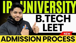 IP University B.Tech Lateral Entry admission process Eligibility top colleges complete details