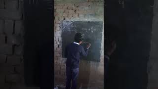 Amazing Math Skills: Child Solving Division on Blackboard #mathchallenge #shorts #school