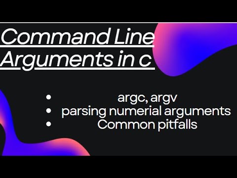 Command-Line Arguments in C | argv and argc  | Real-Life Usage + Code Demo | Art of Study