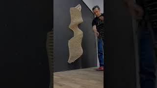 DIY Golden Tornado Design Parametric Wall Art | 3D Wall Panels parametric Wall Art @ZDesignStudioInc