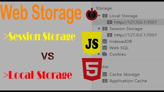 Quick introduction to web storage | Session storage and Local storage | HTML5 and JavaScript