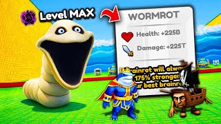 Unlocking MAX LEVEL Wormrot In Brainrot Evolution! (Roblox)