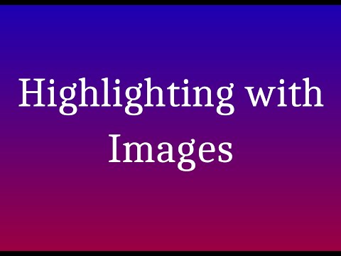 Logos How-to: Highlighting with Images