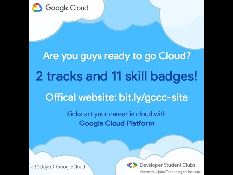 Cloud Study Jam - Day 1 | DSC VJTI
