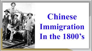 The Chinese in America (1848-1898)