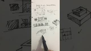 Daily conceptual design  sketching practice    #architecturesketch #architecturesketches