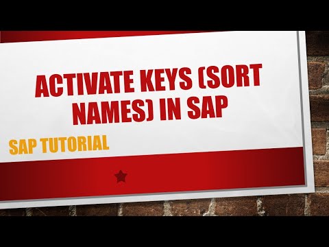 How to make SAP Drop Down Menu Keys Visible and Sort