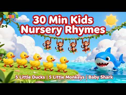 Five Little Ducks + More | Kids Education Songs and Nursery Rhymes | 30 Minutes Nursery Rhymes 🎵