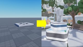 I made a timelapse of me building a Roblox map