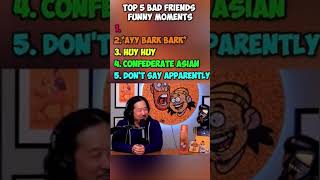Top 5 Funniest Bad Friends moments!🤣 #badfriendspodcast #funniestvideos #bobbylee #andrewsantino