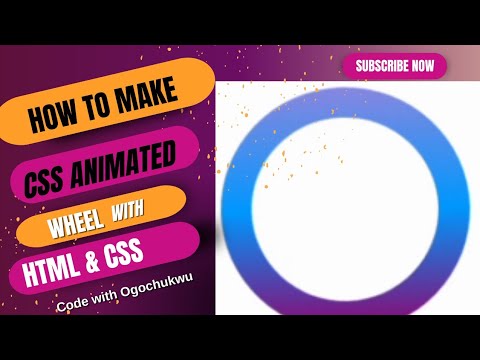 CSS animation effect How to make animated wheel with HTML and CSS