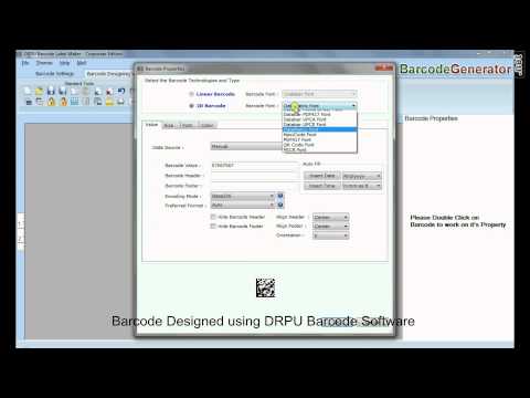 Generate Barcode Labels and Tags in Different Font Standards
