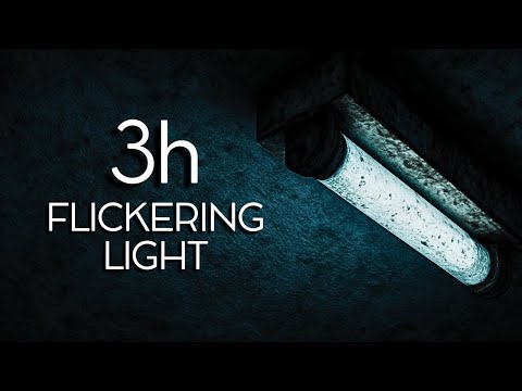 3h Random FLICKERING LIGHT EFFECT – Glitchy Fluorescent Ambient Loop