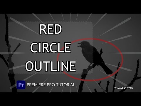 Red Circle Outline Highlight in Premiere Pro | Video Editing for Beginners
