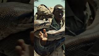 Big Phyton and man #viral #snake #funny #wildlife #cat #dog