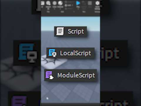 Scripts, Localscripts, and Modulescripts explained in under a MINUTE | Roblox Studio #roblox #lua