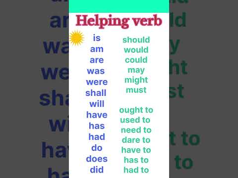 Helping verb | helping verb  #english #englishgrammar | Auxiliary verb | moda Auxiliary verb #short