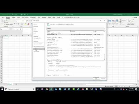 Sage X3 excel addin Enterprise Management